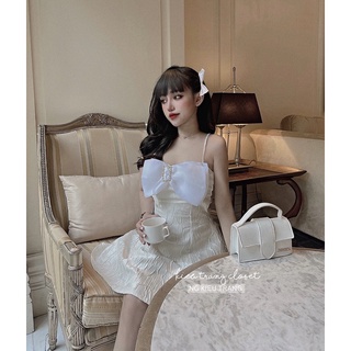 VÁY GẤM 2S NƠ [ KIEUTRANGCLOSET ]