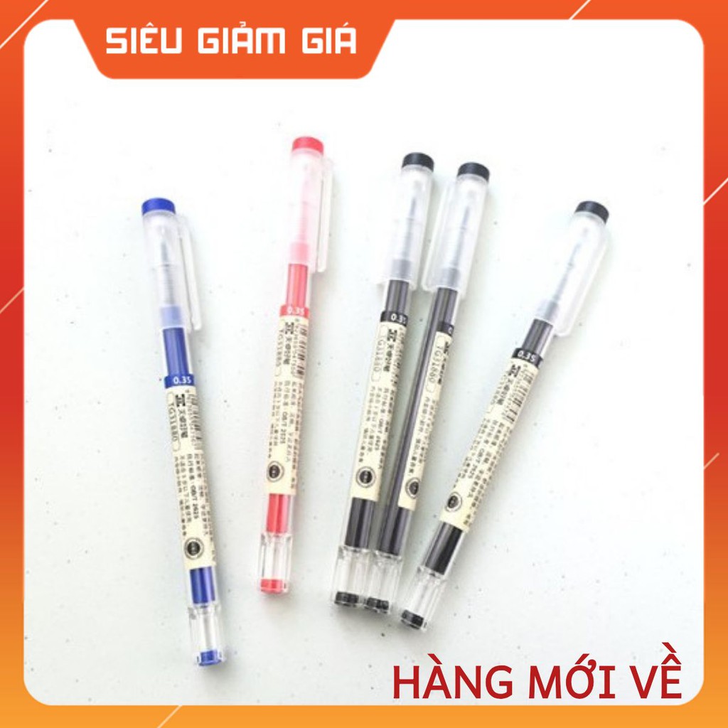 Bút gel dupe Muji, bút đi nét nhiều phân loại màu, văn phòng phẩm giá rẻ