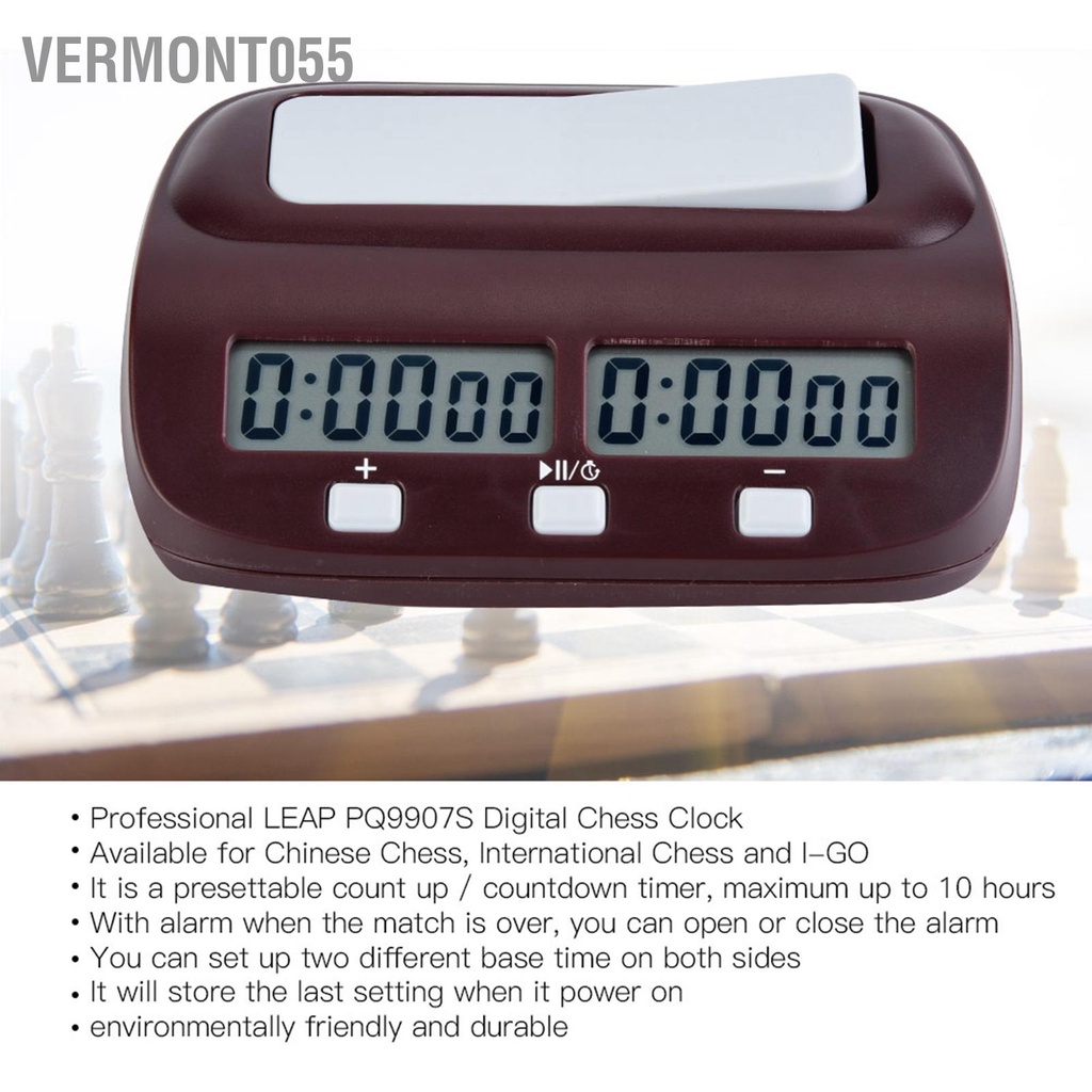 Có thể bán buôn Bảng đồng hồ cờ trò chơi Đặt hẹn giờ Trò tướng Máy tính điện tử Vermont055 Hàng giao ngay