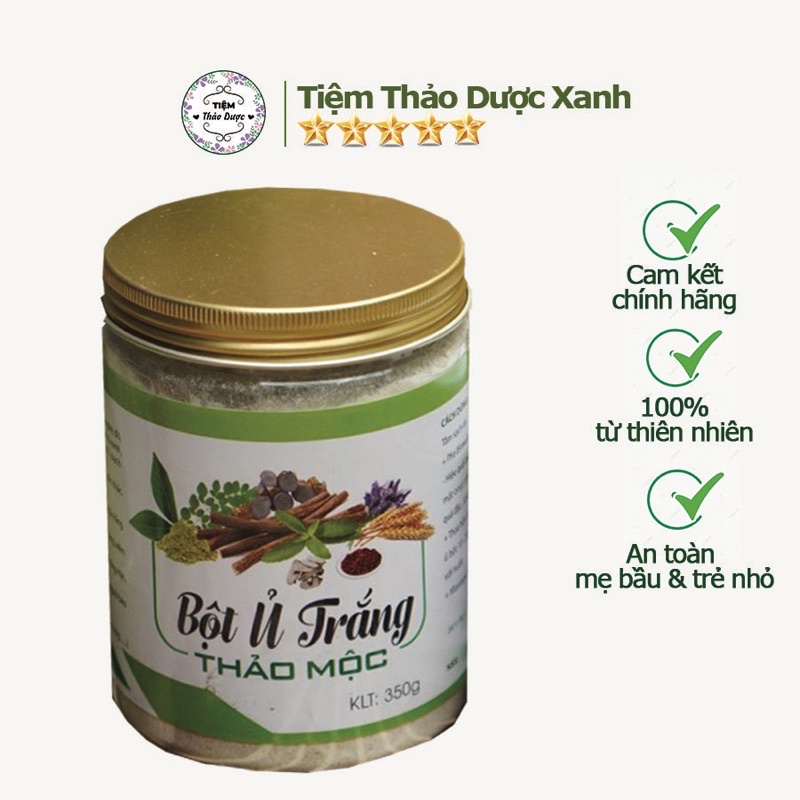 Bột Ủ Trắng Thảo Mộc Handmade 350gr