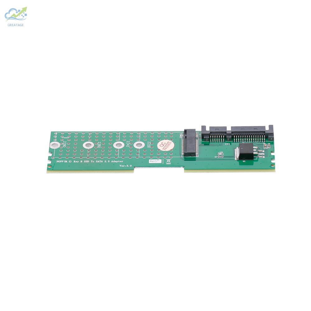 Card Chuyển Đổi M.2 Ngff B-Key Ssd Sang Sata Hỗ Trợ 2230 2242 2260 2280 M2 Ssd