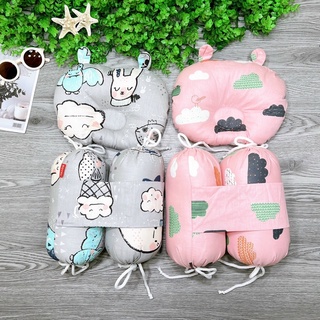 Bộ Gối,Chặn Bông Sơ Sinh Hoạ Tiết Dễ Thương An Toàn Cho Bé