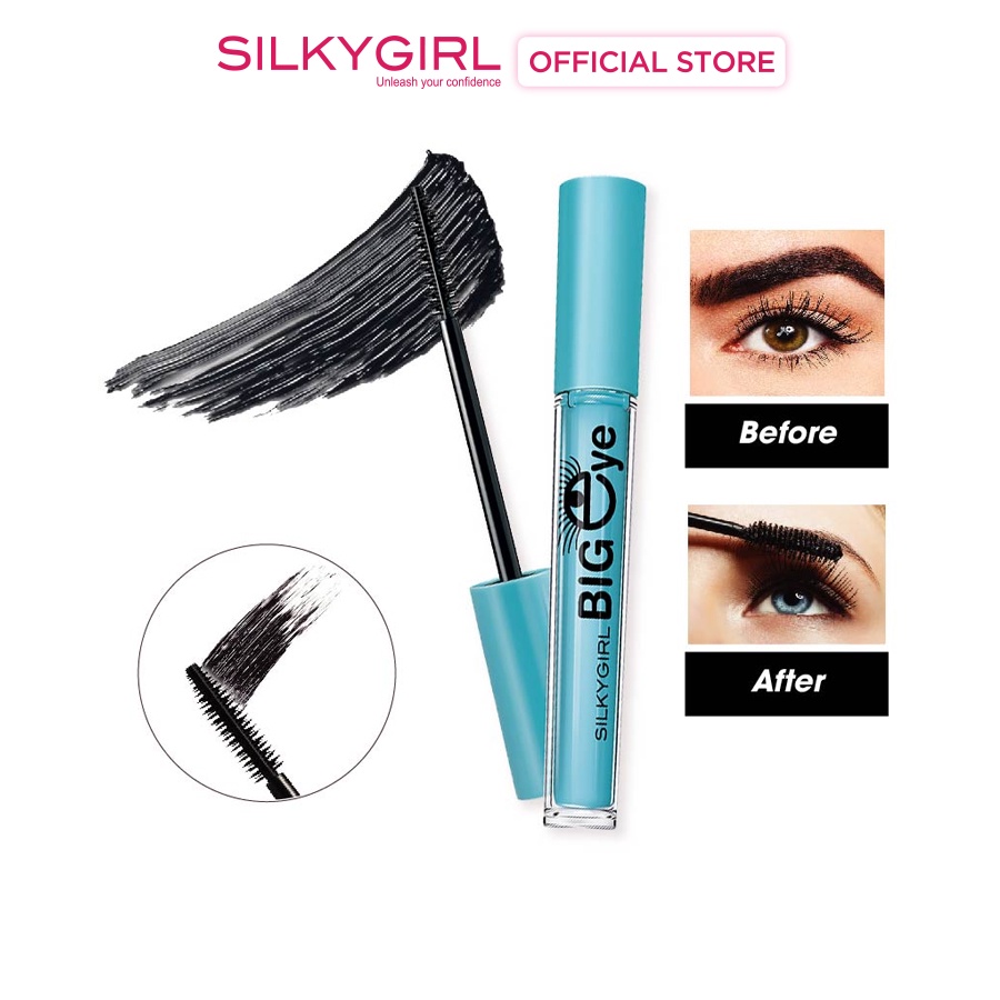 Mascara Dài Và Dày Cong Mi Silkygirl Big Eye Collagen 5ml