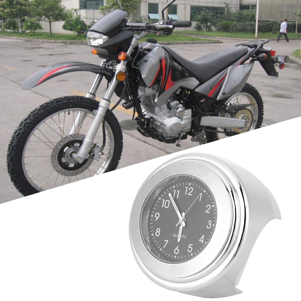 Đồng hồ kim loại gắn tay lái xe mô tô cao cấp 22-25mm