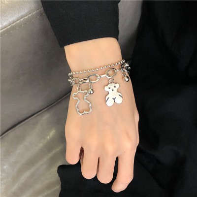 Vòng tay nhiều lớp gấu bông xinh xinh VT46