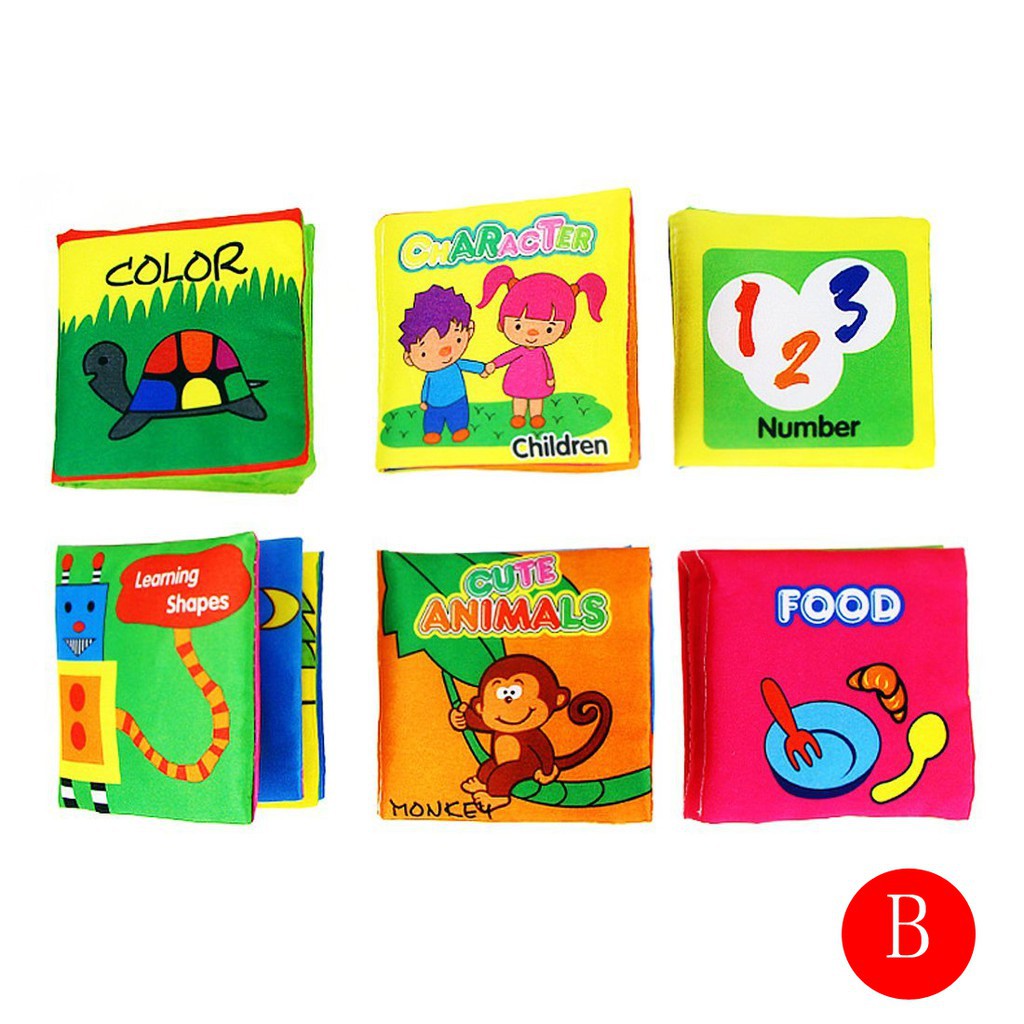 Coolplay Sách Vải Mềm 12 Phong Cách Phát Ra Âm Thanh Sống Động Cho Bé