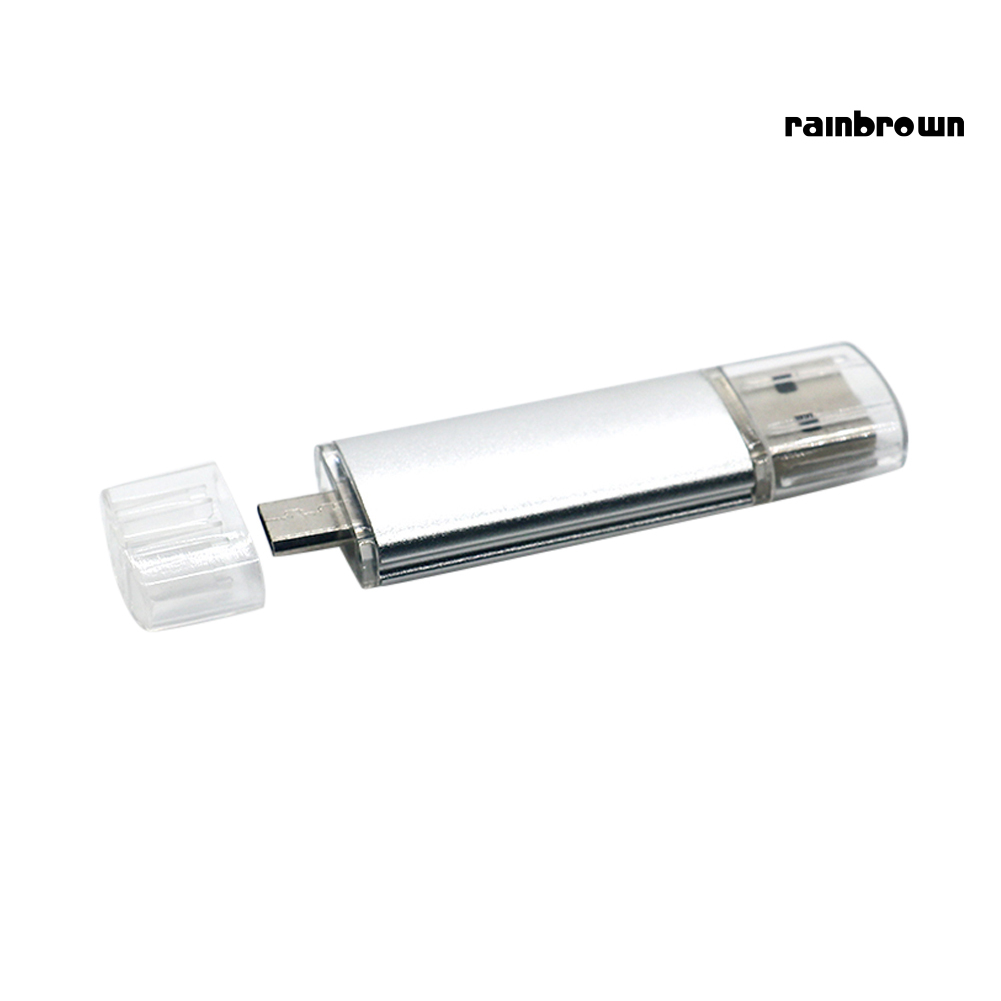 USB Disk USB 2.0 16G Capacity Zinc Alloy Fast Speed OTG Function U Disk for Computer /RXDN/