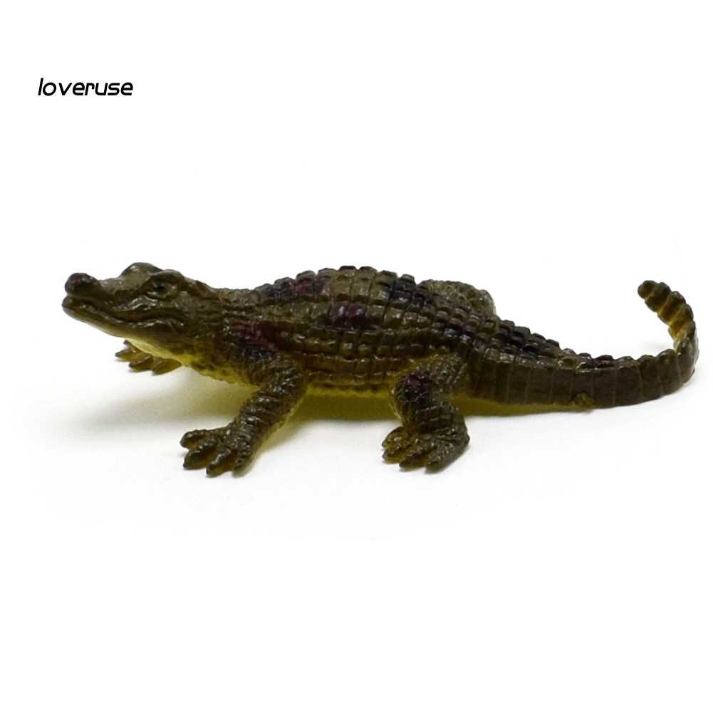 Set 12 mô hình cá sấu đồ chơi bằng nhựa PVC cho bé