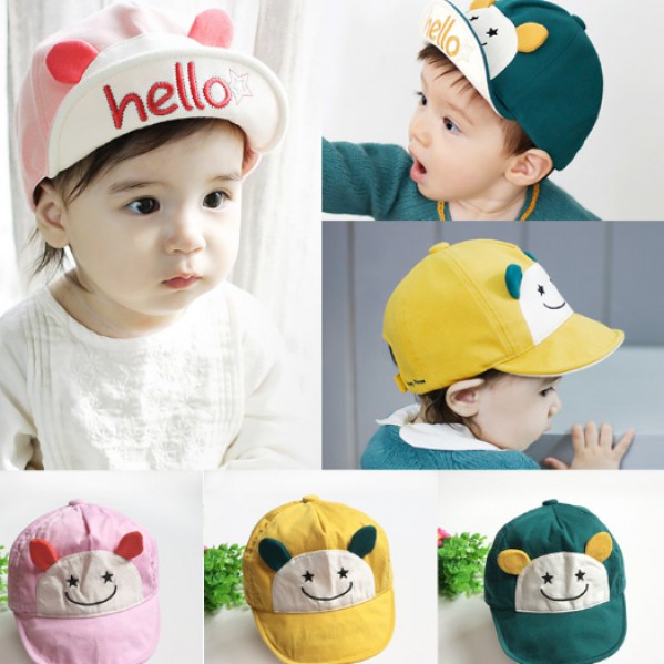 Mũ lưỡi trai hello cho bé trai bé gái kute