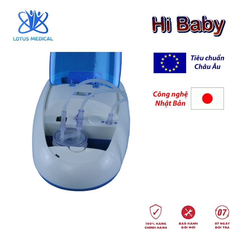 Máy xông hút mũi họng AG HI BABY - Máy xông khí dung mũi họng - Hút dịch mũi