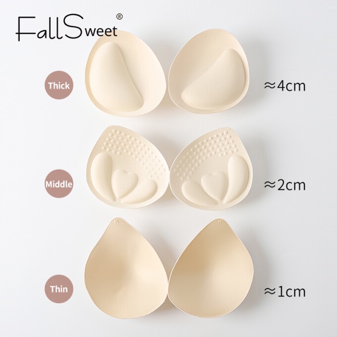 Áo lót FALLSWEET nâng ngực mềm mại không gọng không đường may cổ V xẻ sâu gợi cảm