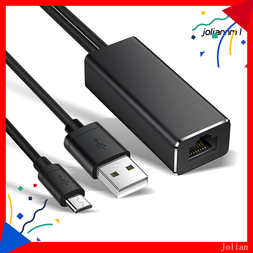 Dây Cáp Chuyển Đổi Micro Usb / Usb Sang Rj45 2 Trong 1 Cho Chromecast Fire Tv