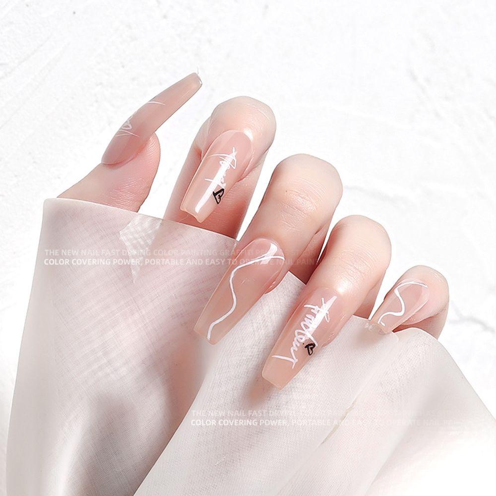 CACTU 1 Bút Vẽ Móng Chống Nước Hình Hoa