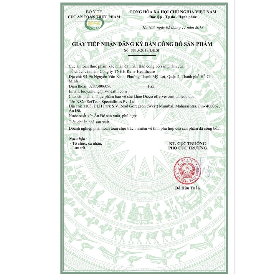 VIÊN SỦI TIÊU HOÁ DIZZO - Giảm ngay chứng đầy hơi, đình bụng, khó tiêu, ợ chua