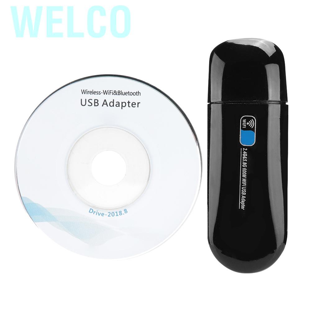 Welco W67S USB Network Card Wireless WIFI Adapter Compatible with Bluetooth 4.0 for Computer Connection