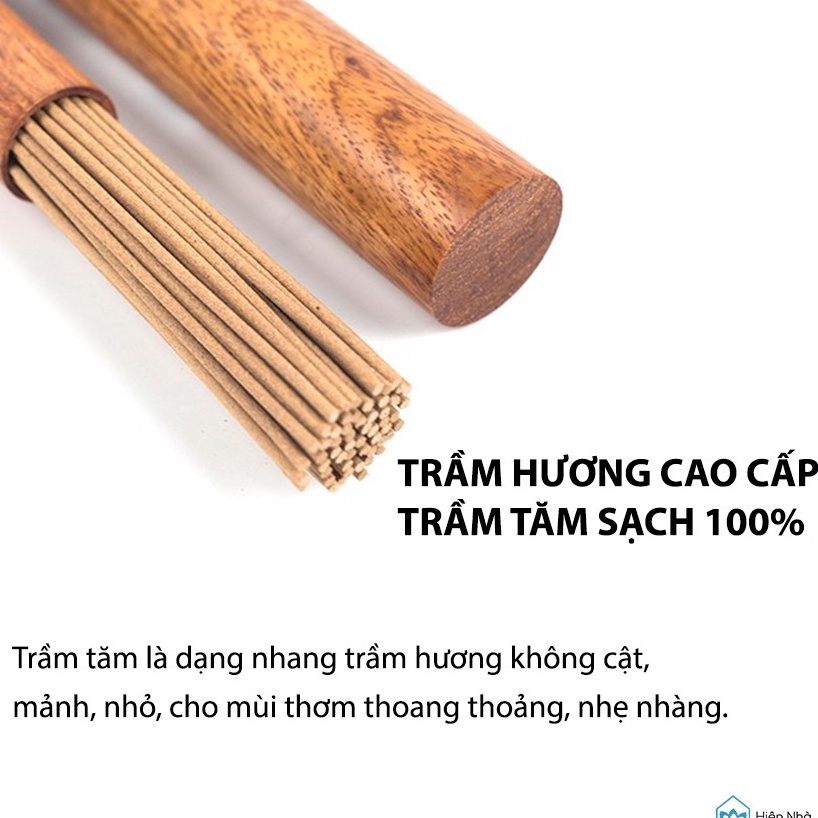 Trầm hương cao cấp - Trầm tăm sạch, thành phần tự nhiên 100%, an toàn - Hiên Nhà