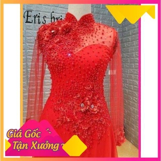 Áo dài cô dâu 6 tà kèm quần