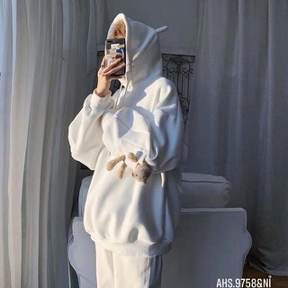 Áo hodei mũ  gấu tay - HS