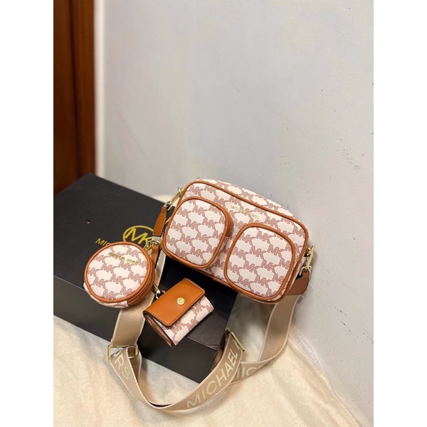 Túi 3 Chi Tiết , Túi Kèm Ví Nhỏ Dây Bản To Cá Tính