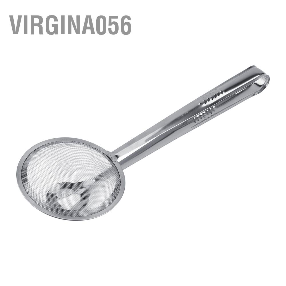 Virgina056 Stainless Steel Hot Pot Tong Fried Food Clip Oil Filter Strainer Mesh