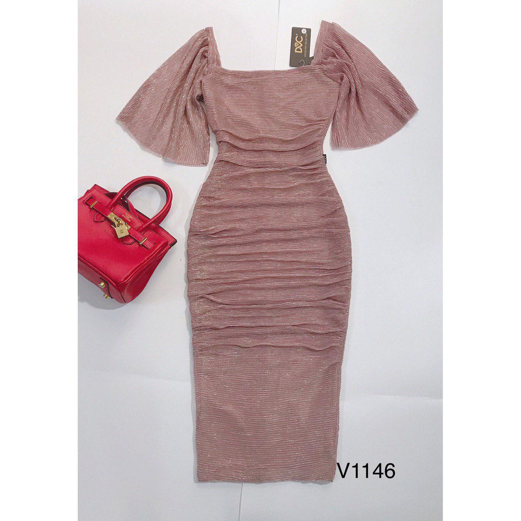 [ xả kho ] MiD Đầm body ôm co giãn tốt V1146 Mie Design kèm ảnh thật