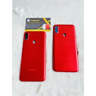 ￼Bộ vỏ Samsung A11 (bộ gồm lưng,sườn,nút bấm,kính camera)