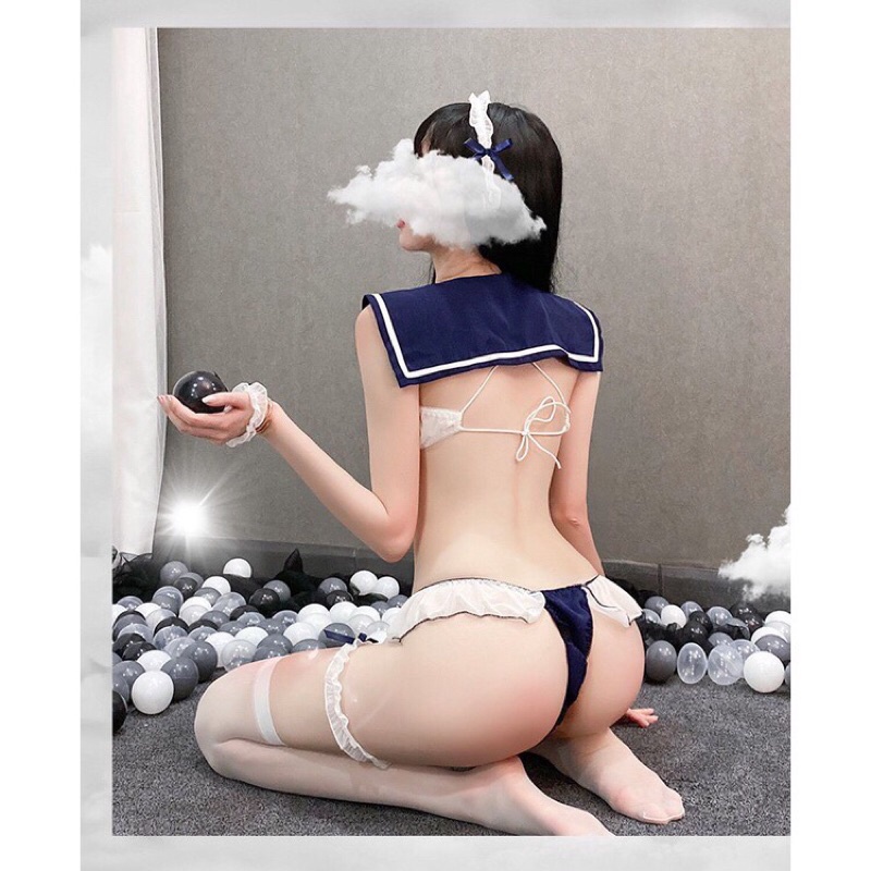 Bộ ngủ cosplay nữ sinh trung học set đồ ngủ 2 mảnh học sinh anime gợi cảm sexy CICI BONITA HCM CP17 | BigBuy360 - bigbuy360.vn