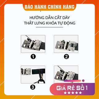 [DA THẬT 100%] Thắt lưng nam/Thắt lưng da bò thật Rainbow 012