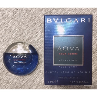 Nước hoa mini nam Bvlgari aqva pour homme Atlantiqve 5ml chuẩn chính hãng