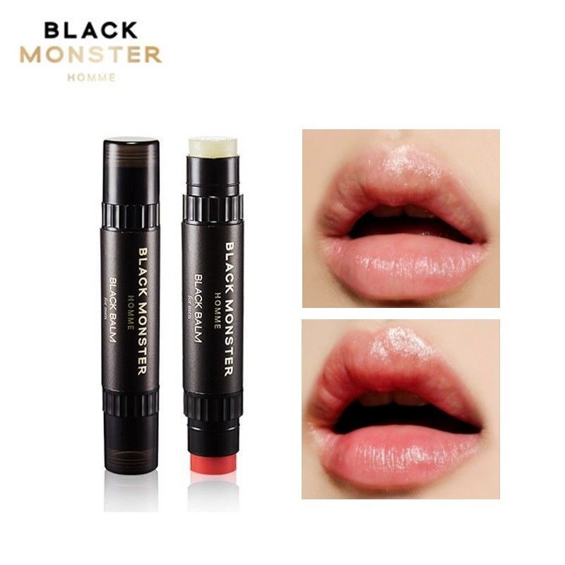 Son dưỡng môi 2 đầu cho nam - BLACK MONSTER LIP BALM