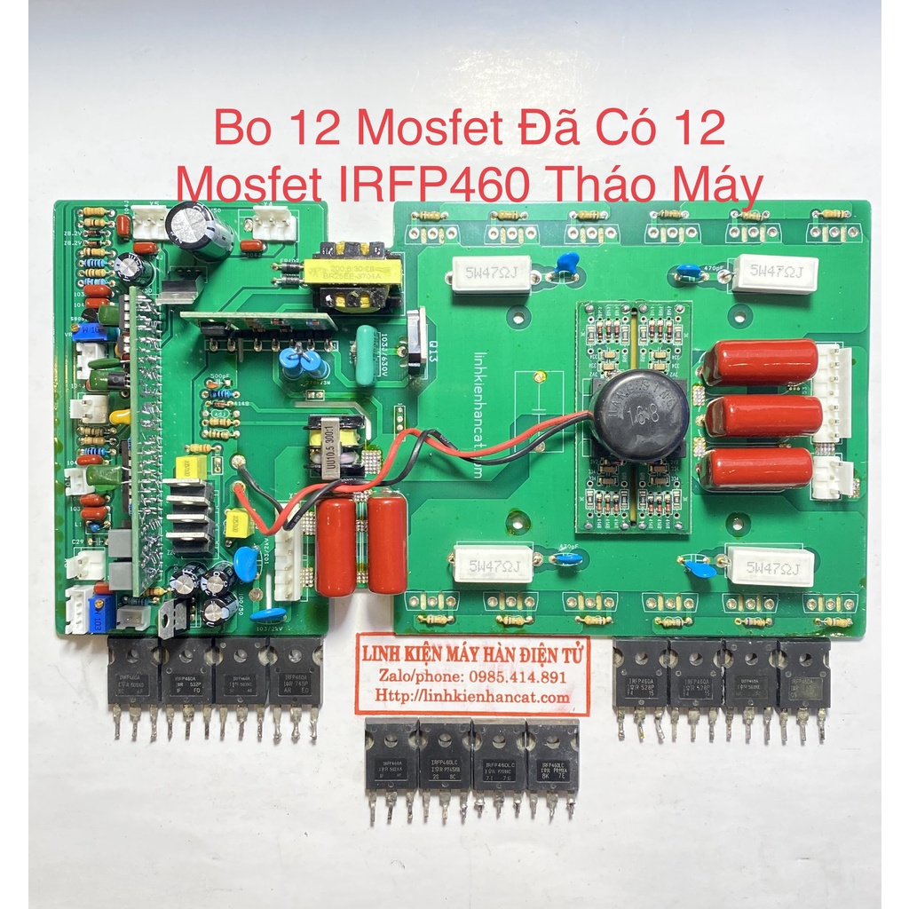 Bo 12 Mosfet  Đã Có 12 Mosfet IRFP460 Tháo Máy - Bo Công Suất Máy Hàn