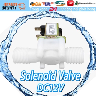 【Trong 24h gửi hàng】van điện từ 12V DC thường đóng bằng nhựa ren ngoài Van thoát nước