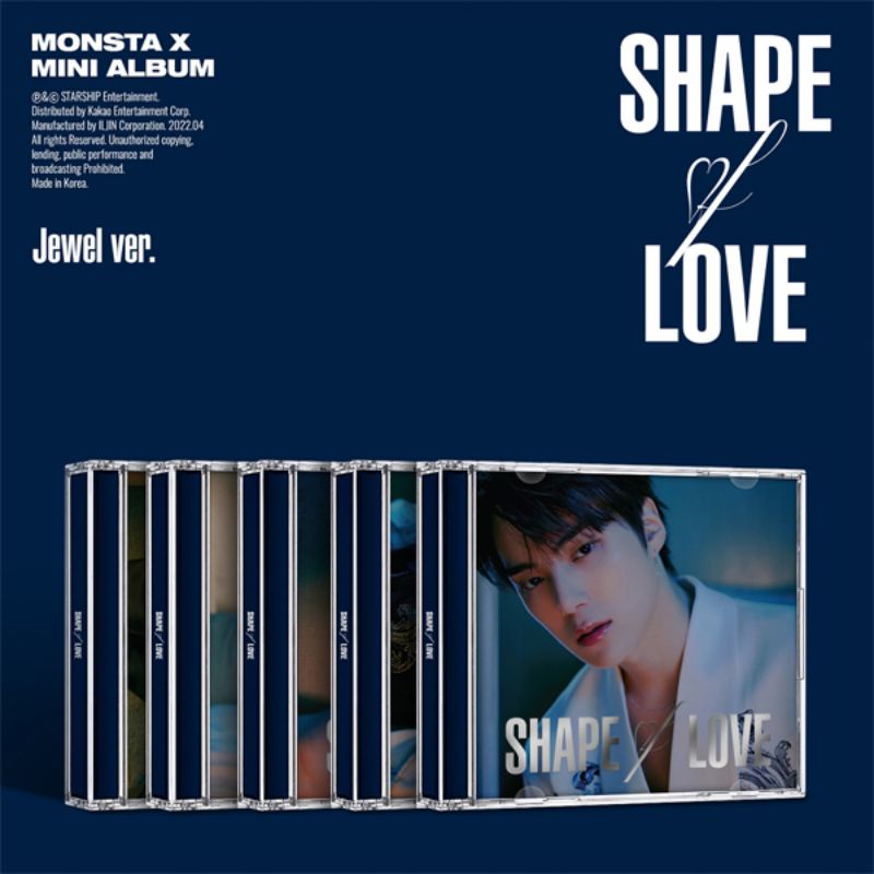 Jewel Case nhóm Monsta X - Shape of Love nguyên seal