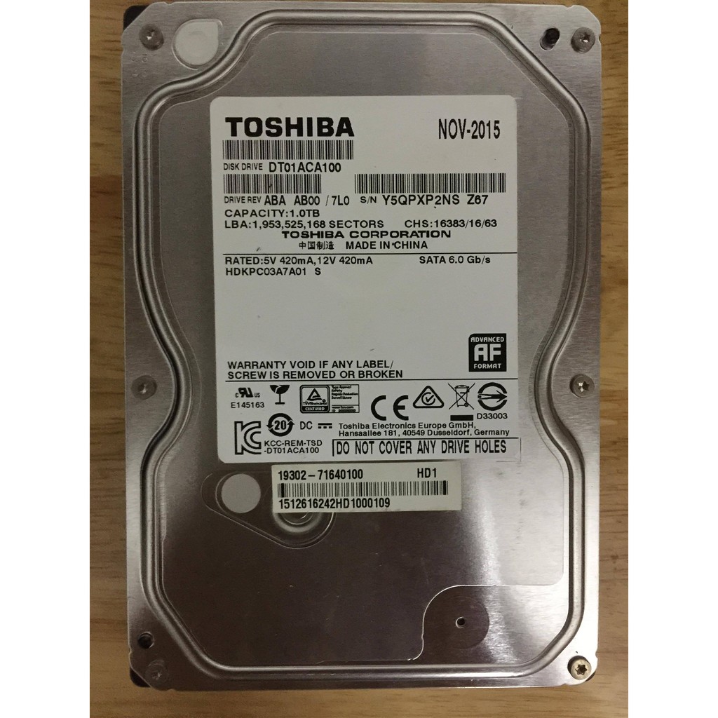 Ổ cứng hdd Toshiba 500gb 1tb 2tb | WebRaoVat - webraovat.net.vn