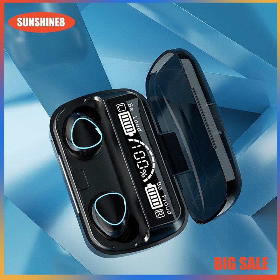 【SUN】Earbuds Wireless 5.1 Headphones Earphones Stereo Waterproof Earphone