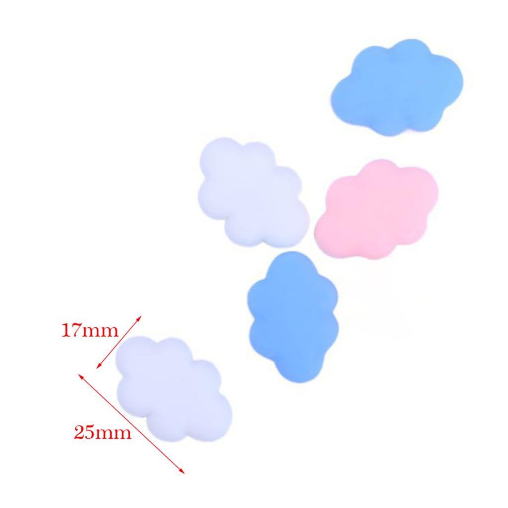 YIYU Túi 10 Mô Hình Đám Mây Dễ Thương Dùng Để Trang Trí Điện Thoại / Kẹp Tóc / Đồ Thủ Công