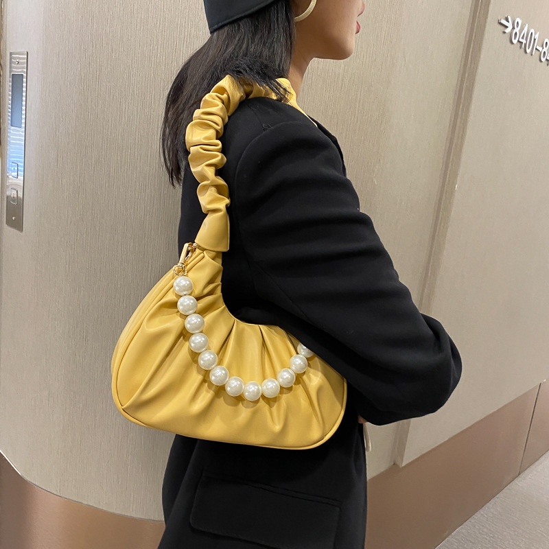 IELGY Túi Đeo Vai Đính Ngọc Trai Thời Trang Xinh Xắn Cho Nữ