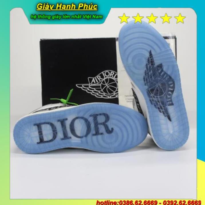 [ FREE SHIP- XẢ KHO] giày thể thao sneake  J D dior xám cao cao cấp full  box JIC3