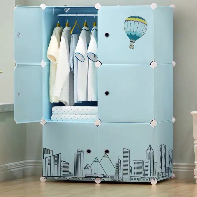 Tủ nhựa lắp ghép đa năng nhiều mẫu 6 ô tiện lợi thông minh SIZE LỚN [ TẶNG CHỐT GẮN ]