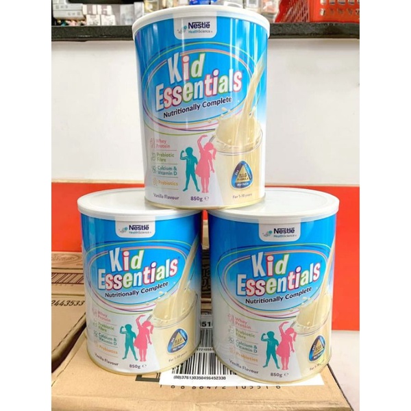 Sữa bột Kid Essentials Vanilla Úc 850gr mẫu mới,hỗ trợ tiêu hóa,tăng cân cho bé