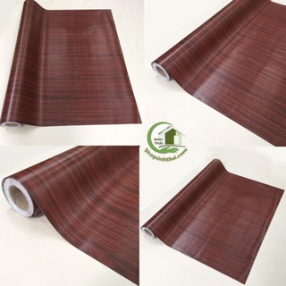 Giấy dán tường vân gỗ, [ 50cm x khổ 1,2m ] có sẵn keo