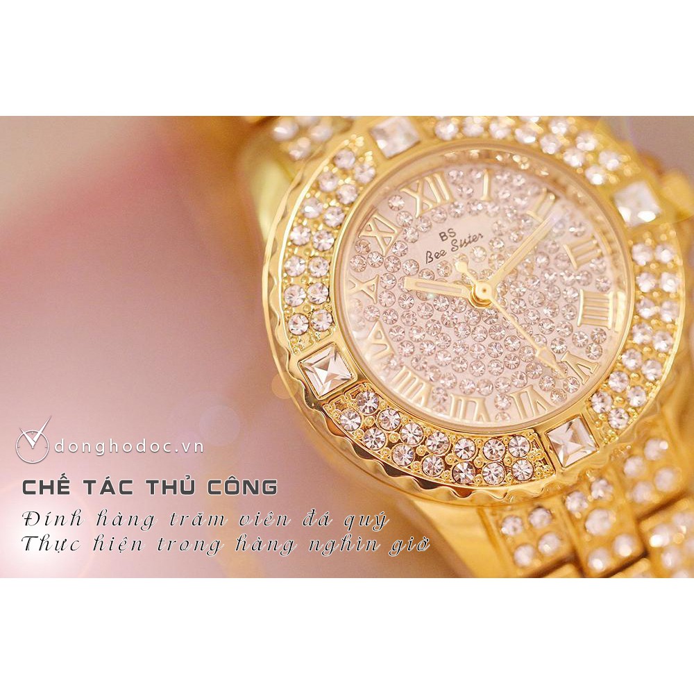 Đồng hồ nữ BS Bee Sister N18 Đính đá rất đẹp + Tặng Hộp cao cấp & Pin | BigBuy360 - bigbuy360.vn