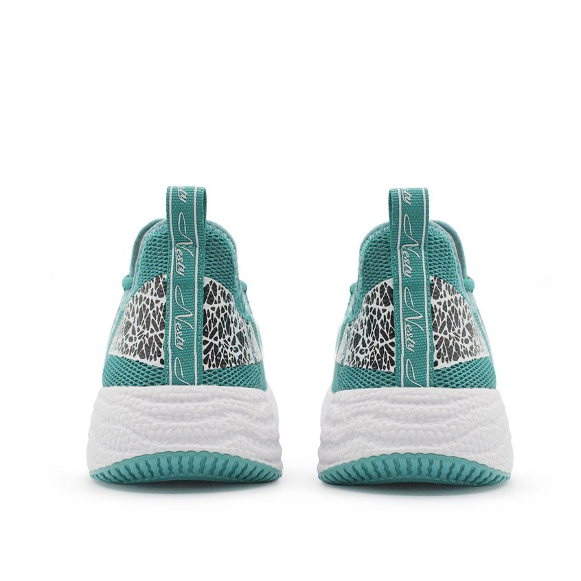 GIÀY SNEAKER THỂ THAO NỮ CHẠY BỘ ÊM MÀU XANH THỜI TRANG CỔ THẤP  NESTY TD120221