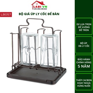 Khay úp cốc úp ly có khay hứng nước labi vn lb057