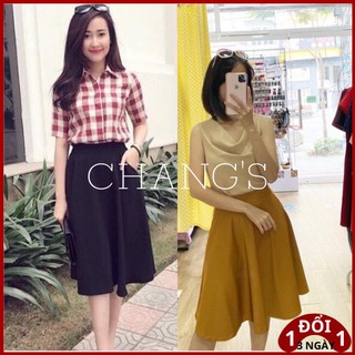 CHÂN VÁY XOÈ DÀI CÓ TÚI - Chân Váy Chữ A Cực Dễ Phối Đồ - Vải Umi Thái co giãn 4 chiều - ĐỦ SIZE - CÓ VIDEO THẬT