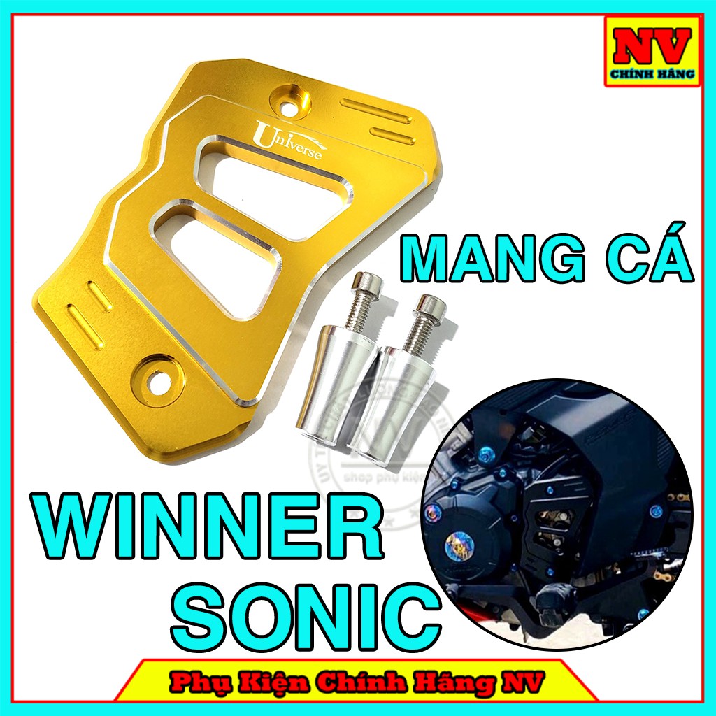 Che Mang Cá Winner/Sonic Mẫu 2 Nhôm CNC Nguyên Khối