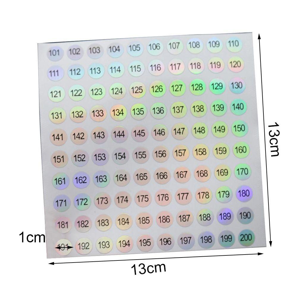 BEAUTY Bộ Sticker Đánh Dấu Số 1-500 Dùng Để Thêu Thùa