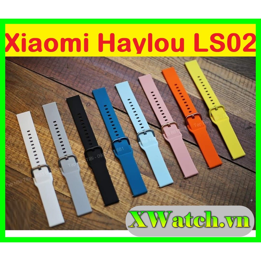 Dây đeo su trơn SIKAI Xiaomi Haylou Solar LS02 / LS01 cao cấp (ảnh chụp thật)