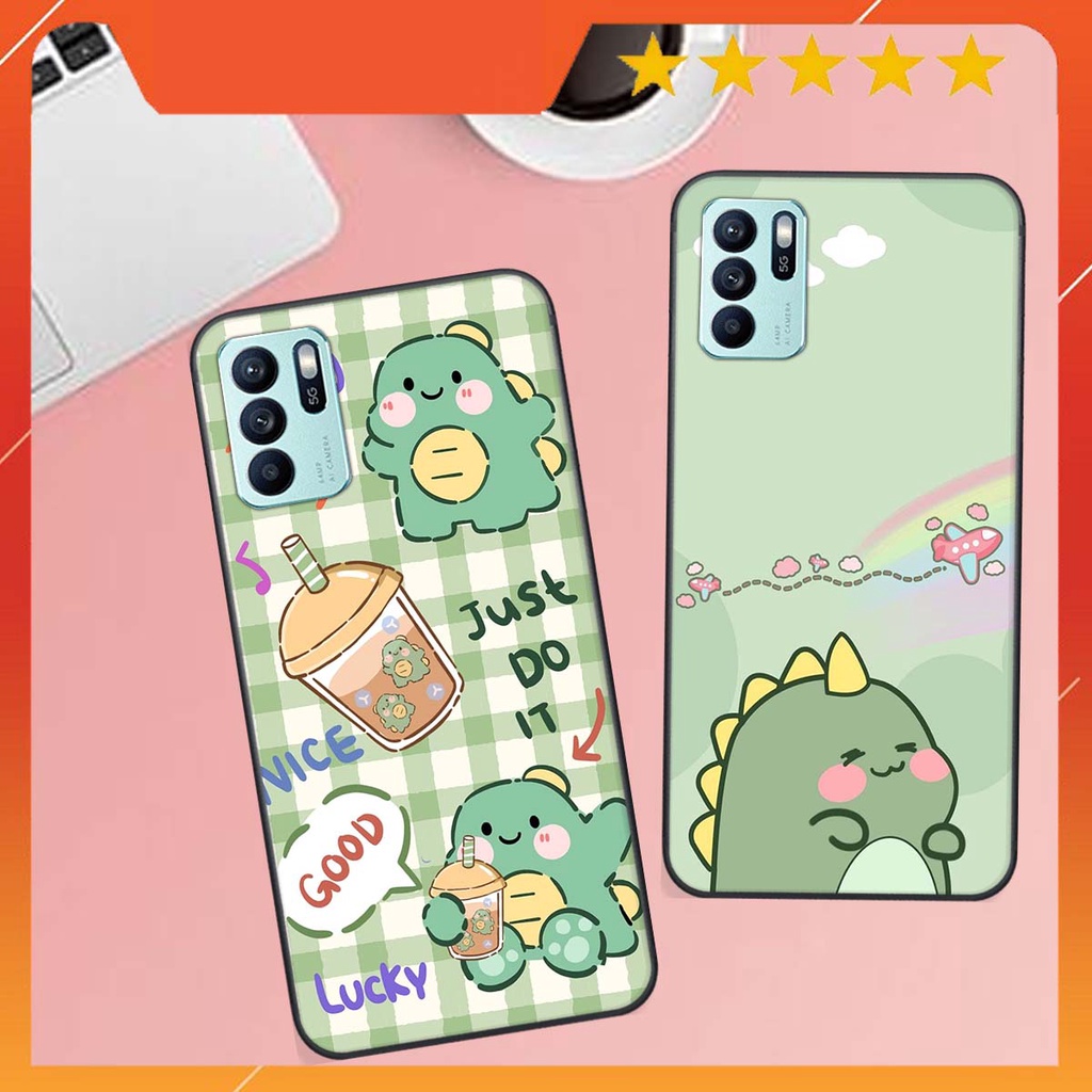 Ốp lưng Oppo RENO 6Z 5G in hình khủng long , gấu nâu xinh xắn, siêu cute  mà còn vô cùng RẺ -ĐẸP