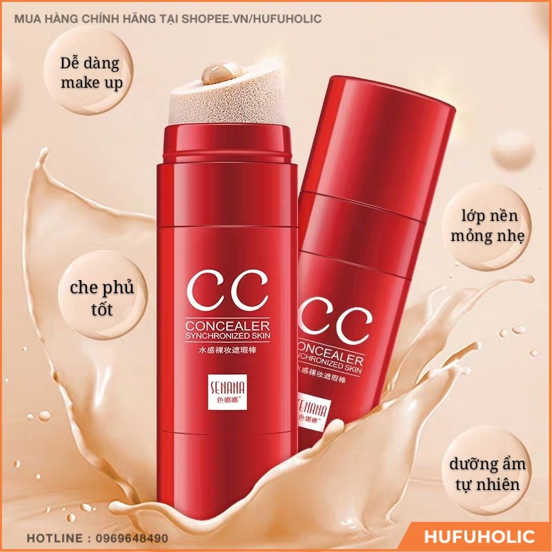 Kem nền che khuyết điểm đỏ CC Concealer Synchronized Skin | BigBuy360 - bigbuy360.vn